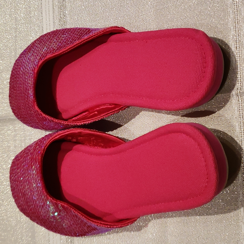 Capelli New York NEW Sequined Mules Slippers Slip-On Women's 6 Magenta Red NWOT - Picture 7 of 7